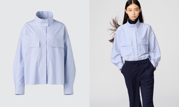 Uniqlo：C 2025秋冬系列襯衫式外套，商品價格 NTD 1,290。
