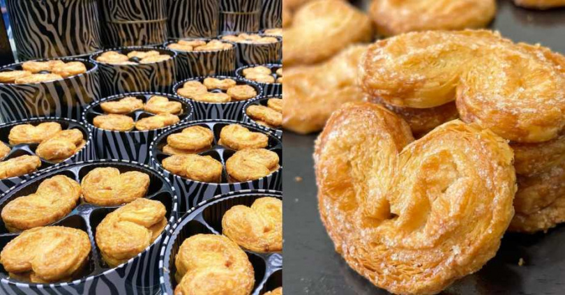 紅髮斑斑 蝴蝶千層酥16片／320元（圖／redhaired_zebra IG）