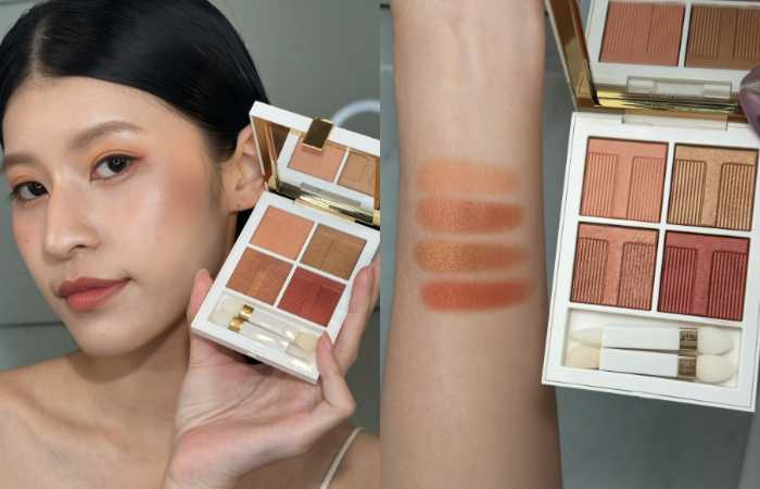 TOM FORD 太陽親吻高級訂製四格眼影盤 共5色／3,750元（圖／廖怡婷 攝）