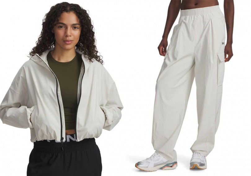 Unstoppable WvnRstop短版外套／3,680元，RstopCargo長褲／3,580元（圖／品牌提供）