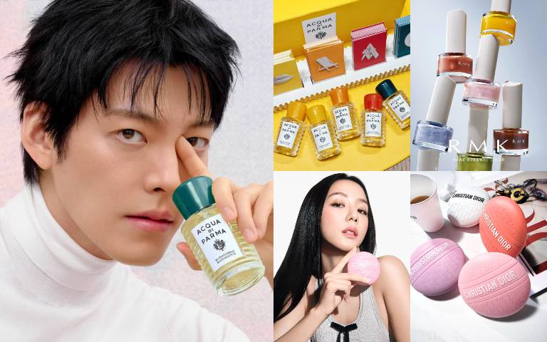 治癒感爆棚的繽紛色美妝品！金宇彬也噴上Acqua di Parma「早安淡香精」、Jisoo最愛迪奧馬卡龍修護霜，RMK 17色指彩喚醒指尖玩心