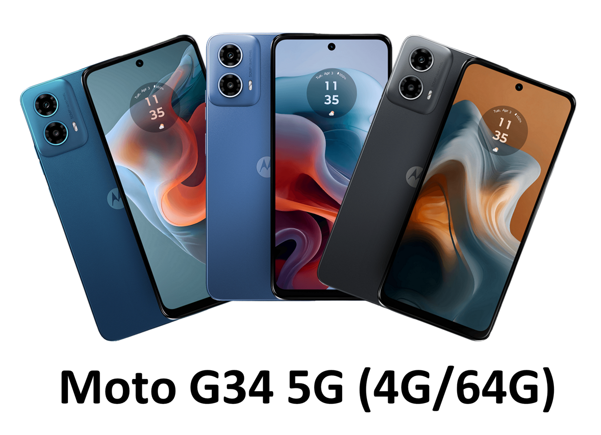 【APP4%回饋】【Motorola】Moto G34 5G (4G/64G) 全新未拆封 台灣公司貨＋好買網＋