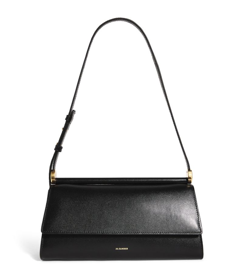 Jil Sander East-West Leather Ghost Shoulder Bag