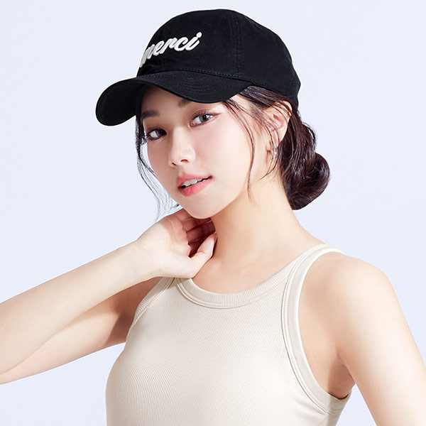 merci立體刺繡棒球帽 (中性款)