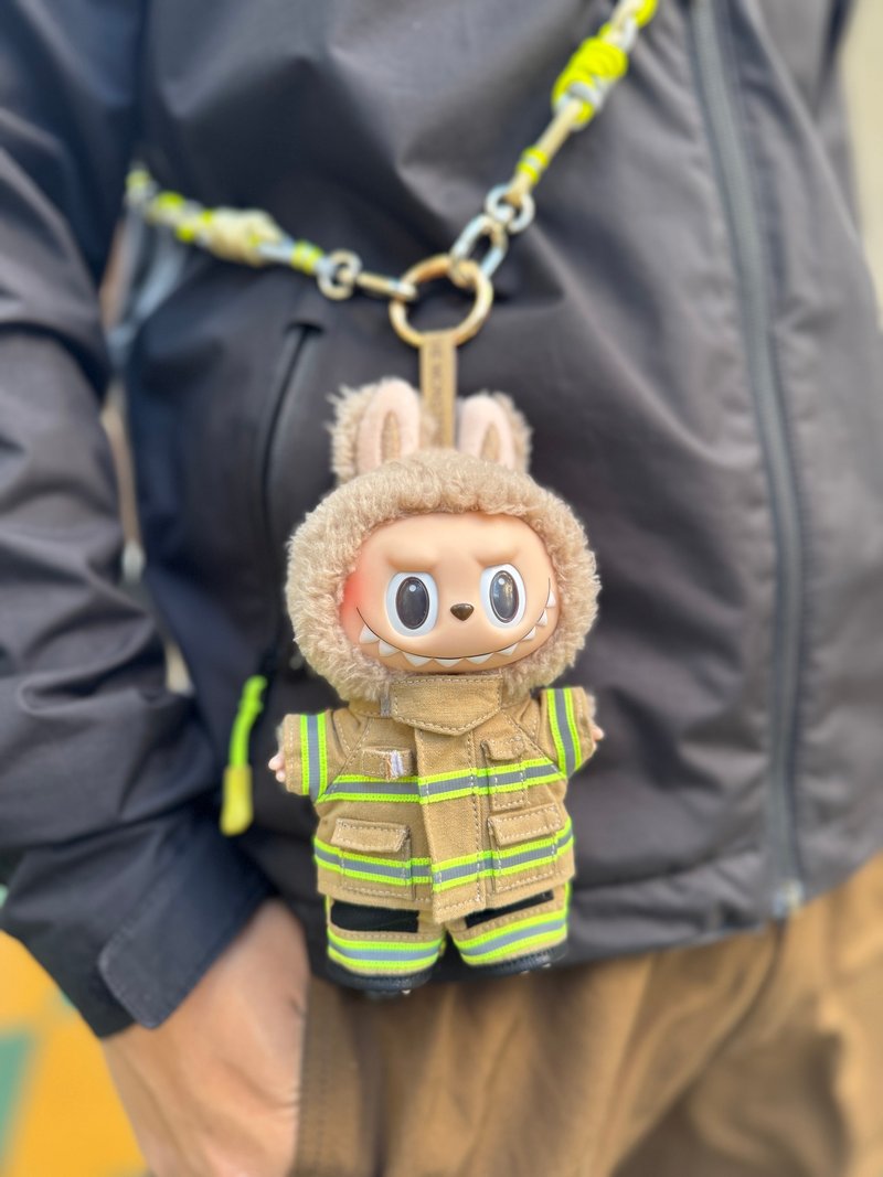 消防員17cm labubu PBI黃金戰衣