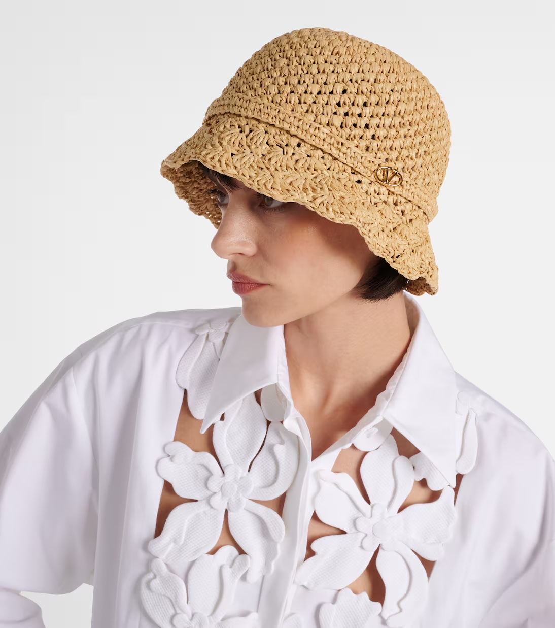 VALENTINO Crochet cloche hat
