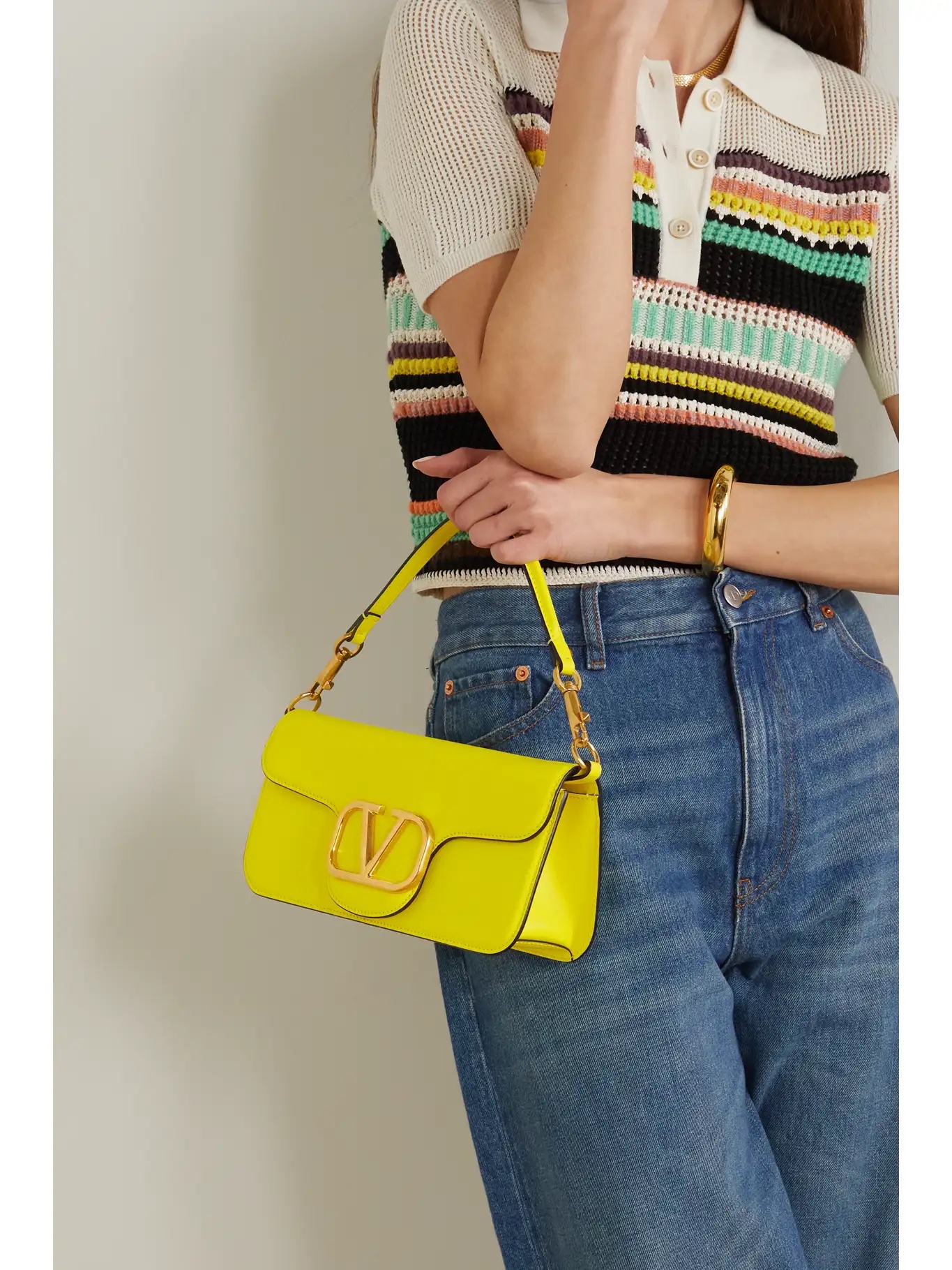 VALENTINO GARAVANI VLOGO leather shoulder bag