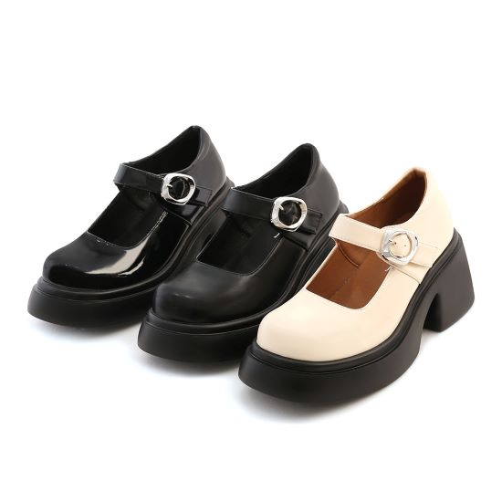 KPOP演唱會站坑鞋推薦 6.5公分加厚底瑪莉珍鞋，寬楦柔軟不磨腳，演唱會久站舒適增高