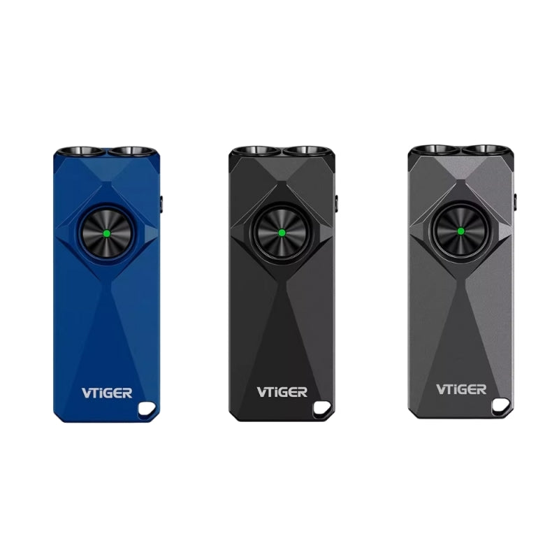 K1 迷你高亮磁吸金屬鑰匙扣手電筒 銀灰色