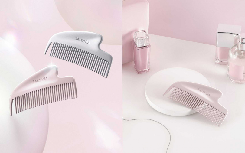SALONIA光澤刮痧順髮梳在日本許多生活雜貨通路與唐吉訶德都有賣，最近有要衝日本玩的女生，別忘了一起帶一支回家！（圖／品牌提供）