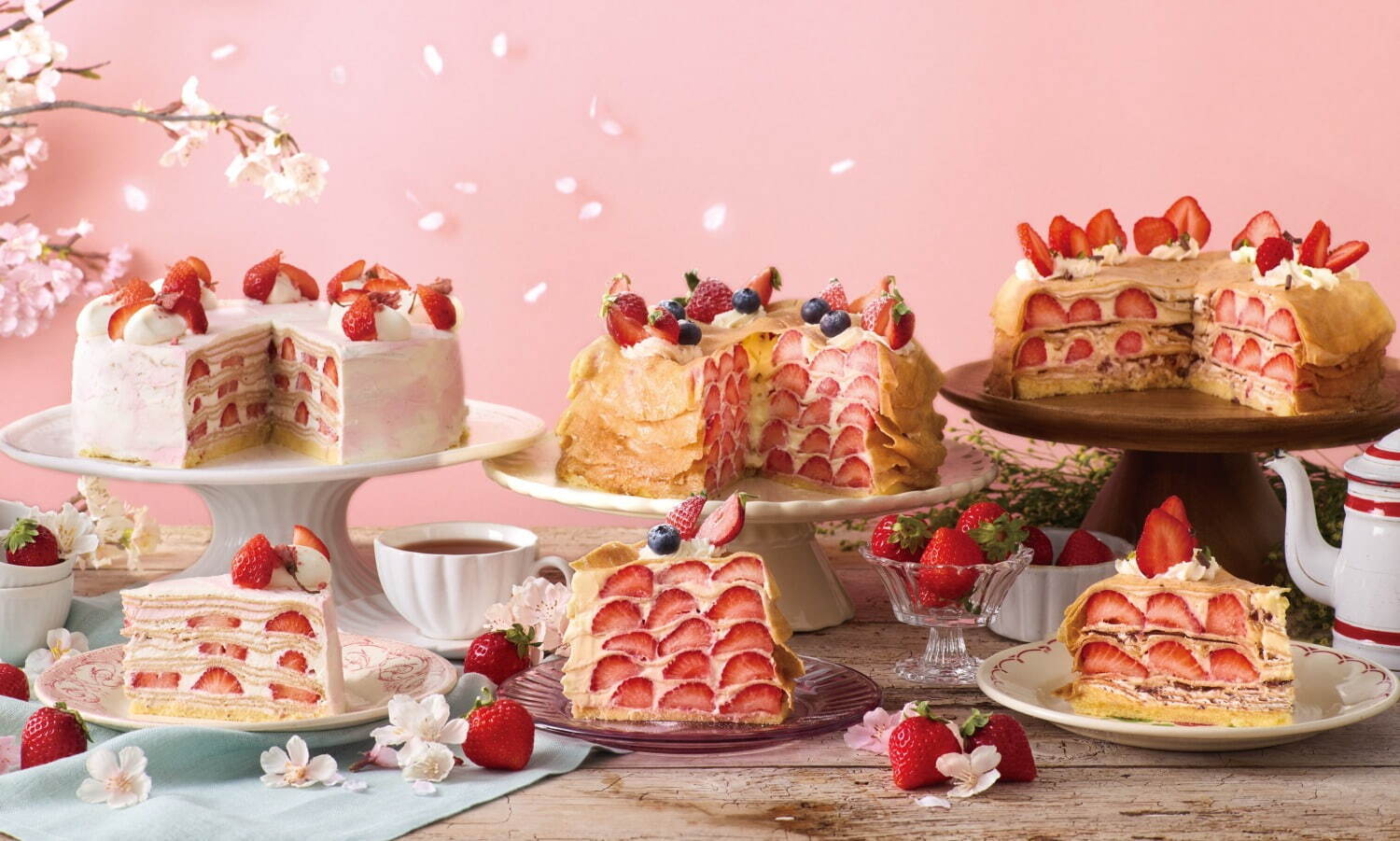 2025年3月_美麗甜點_Afternoon Tea LOVE&TABLE_春日千層蛋糕