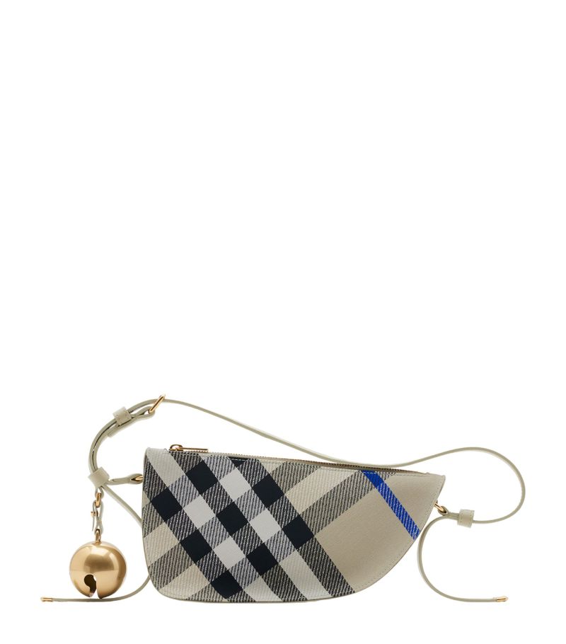 Burberry Mini Check Shield Sling Shoulder Bag