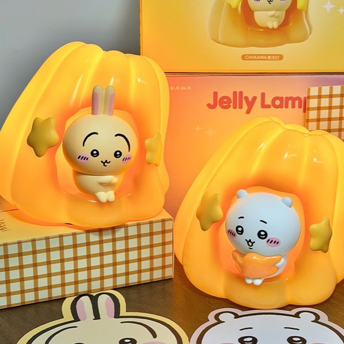 【預購】聖誕限定/聖誕禮物/交換禮物 iSNEAKERS｜Chiikawa 吉伊卡哇 果凍燈 氛圍小夜燈 拍拍燈 禮盒 吉伊 烏薩奇
