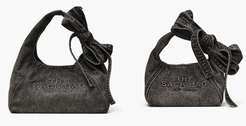 MARC JACOBS SACK丹寧蝴蝶結包／12,000元~17,000元（圖／品牌提供）