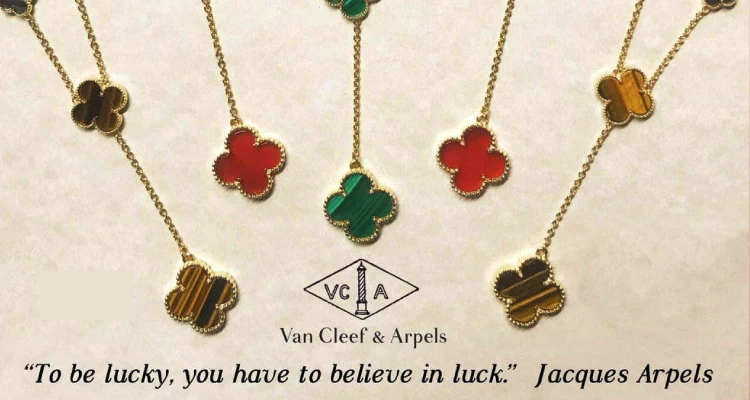 「心懷幸運之願，方能成為幸運之人」是品牌自創立以來的奉行哲學，源自創辦人家族成員Jacques Arpels的座右銘。他將「幸運」視為一種日常練習的溫柔信念，並透過後來的經典「Alhambra」四葉草系列，以嚴謹工藝與珍貴材質，將此信念化為可賦予配戴者們的幸運符號。