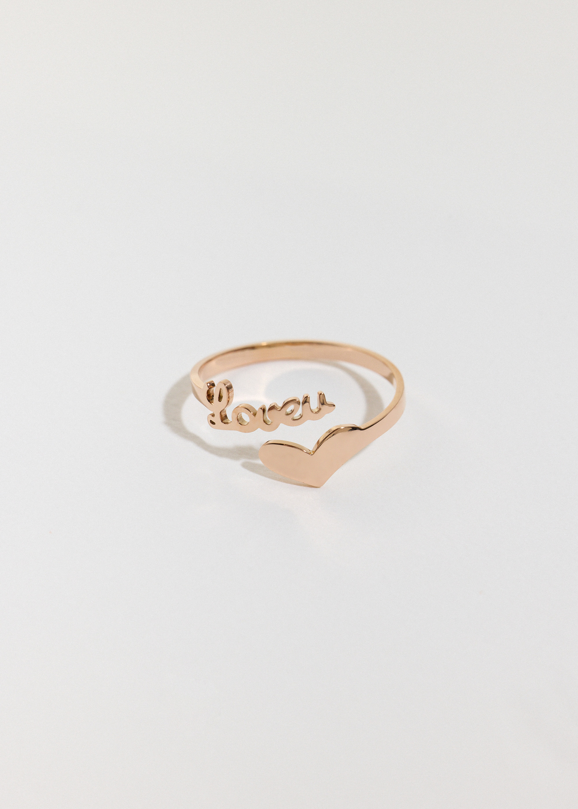 字母愛心・純鋼戒指