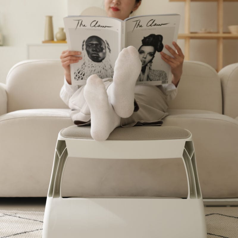 韓國製人體工學二階腳踏凳 黑框海軍藍