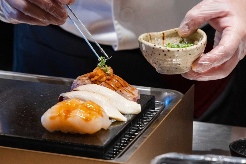 貓將壽司提供超過55項不同類型的新鮮壽司。（圖／饗賓集團提供）