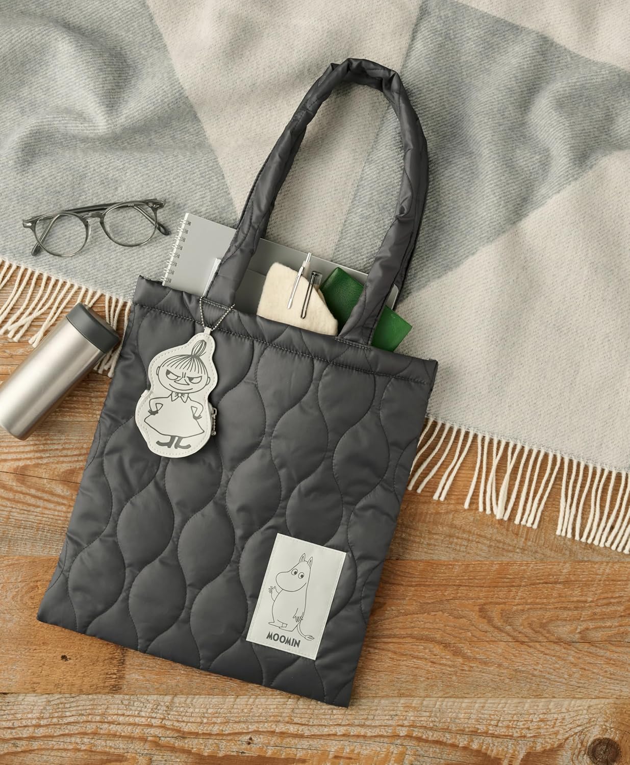 MOOMIN慕敏家族大提袋＆小不點造型收納包