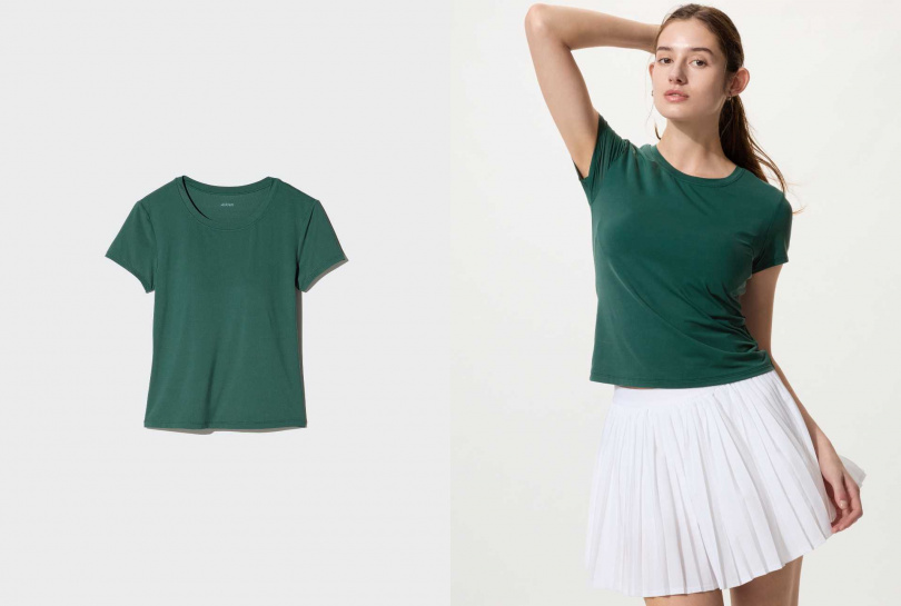 UNIQLO AIRism BRATOP T恤(短袖)／790元（圖／品牌提供）