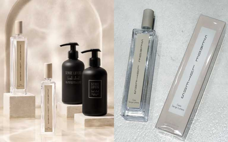 Serge Lutens 晨曦系列淡香精 100ML／4,850元、身體乳240ML／1,800元、沐浴精 240ML／1,450元（圖／品牌提供、廖怡婷 攝）