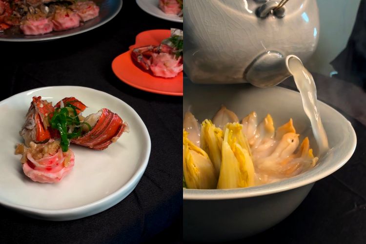 桌宴定題「臺青聚」，由彰化北斗總鋪師「阿芳師」與第四代接班人「謝富勝」聯手，以正宗流水席演繹「窯土尚青」。