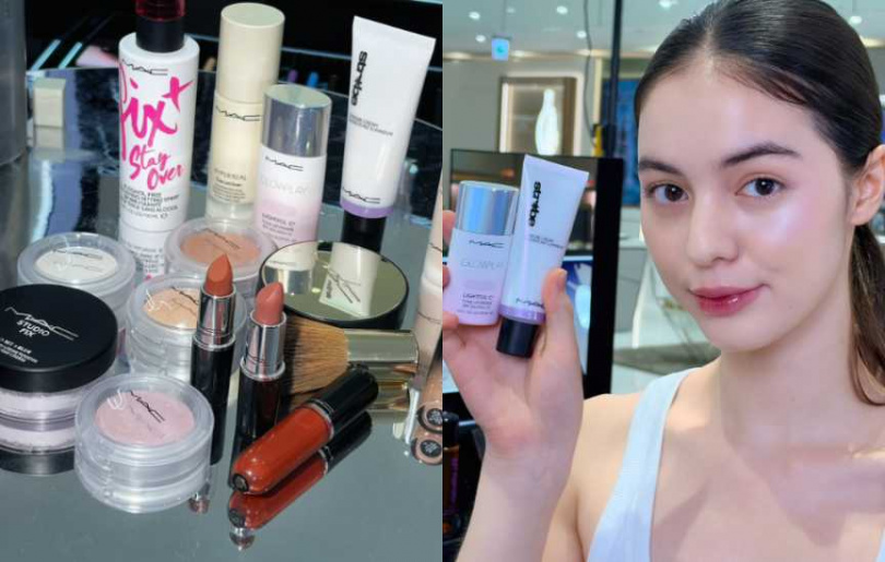 M.A.C 超漾光高防曬妝前乳 30ml／1,800元、超柔光打亮液 15ml／1,400元（圖／廖怡婷 攝）