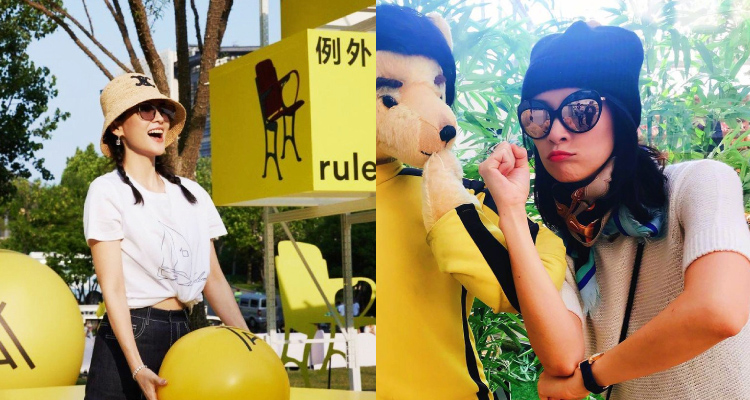 在整體造型中，章子怡經常加入巴拿馬草帽毛毛帽、布鞋或造型感墨鏡...等休閒感的特色配件點綴，巧妙中和成熟氣質帶來的距離感。這