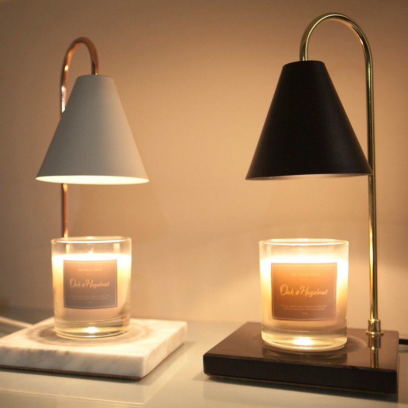 頌恩大理石香氛蠟燭暖台組(燈+蠟燭) 聖誕禮物推薦 現貨 交換禮