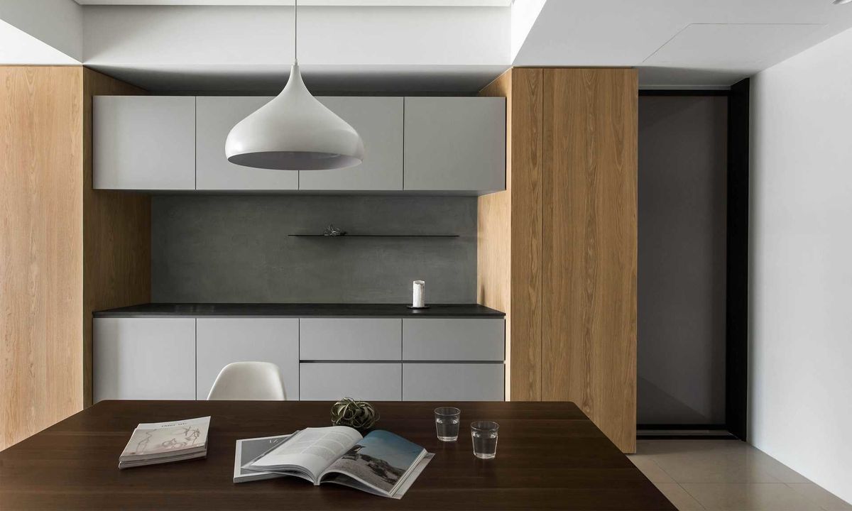 灰色；住宅；居家；室內設計