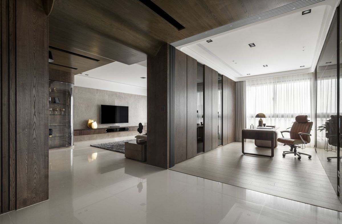 書房設計；住宅；室內設計