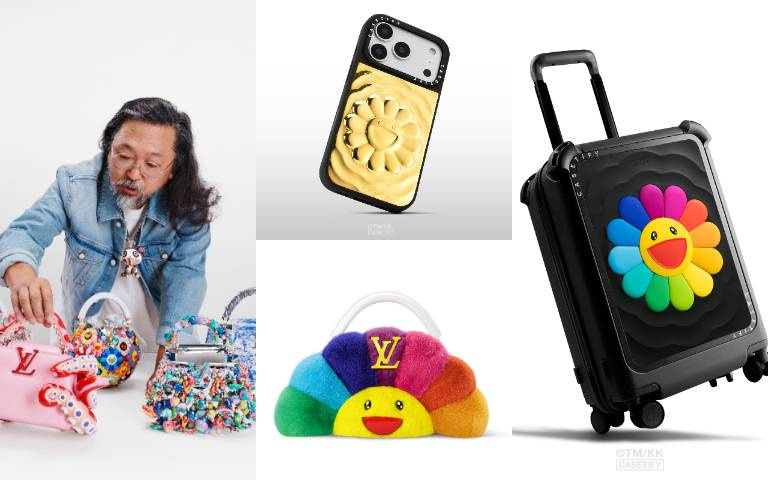 太犯規的可愛！LV ×村上隆聯名包登場、限量開搶…CASETiFY微笑花行李箱萌炸機場