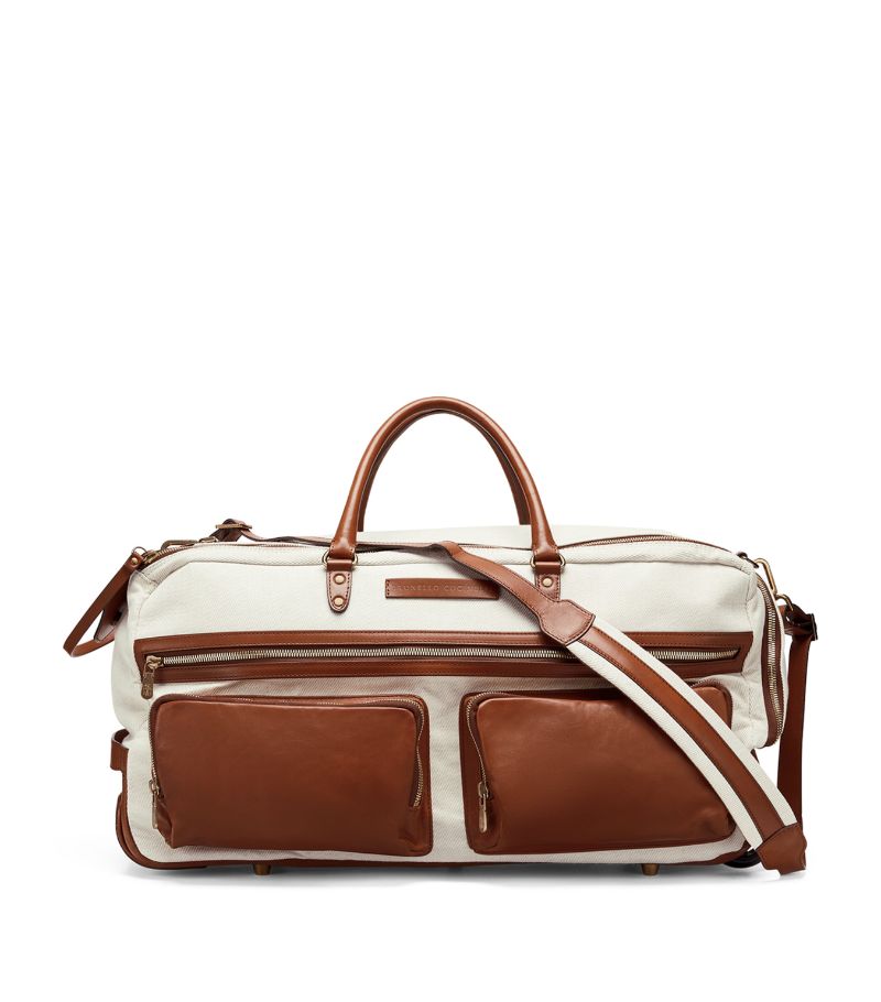 Brunello Cucinelli Cotton-Linen Trolley Bag
