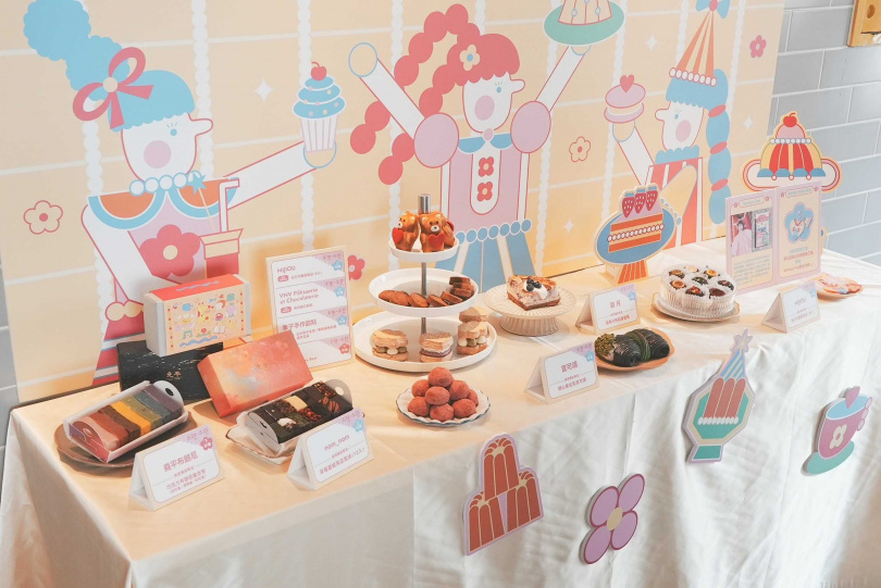 「Melting Manifesto 夢幻甜點店」即日起～5/25在誠品生活南西4F Event Space登場，集結逾30位名家端出獨家甜點。（圖／誠品生活提供）