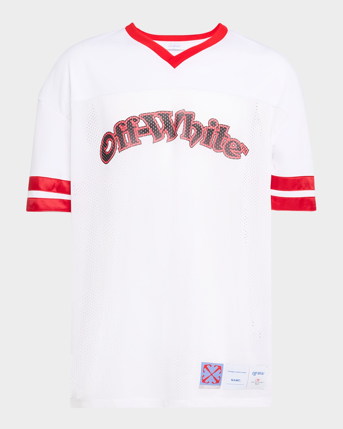 Men's Gothic Logo Mesh Football Shirt