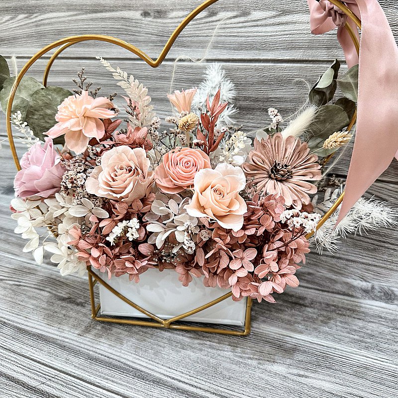 不期而遇 溫和奶茶色系/婚禮佈置/祝賀花禮