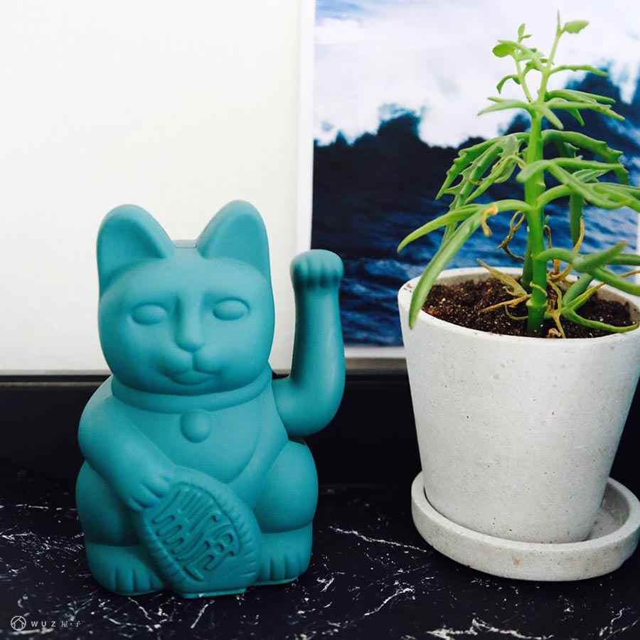 巨蟹座【WUZ屋子】德國 DONKEY 幸運繽紛招財貓-綠色