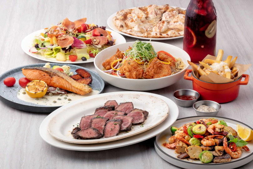 BELLINI Pasta Pasta「歡聚分享餐」。（圖／三澧餐飲集團提供）