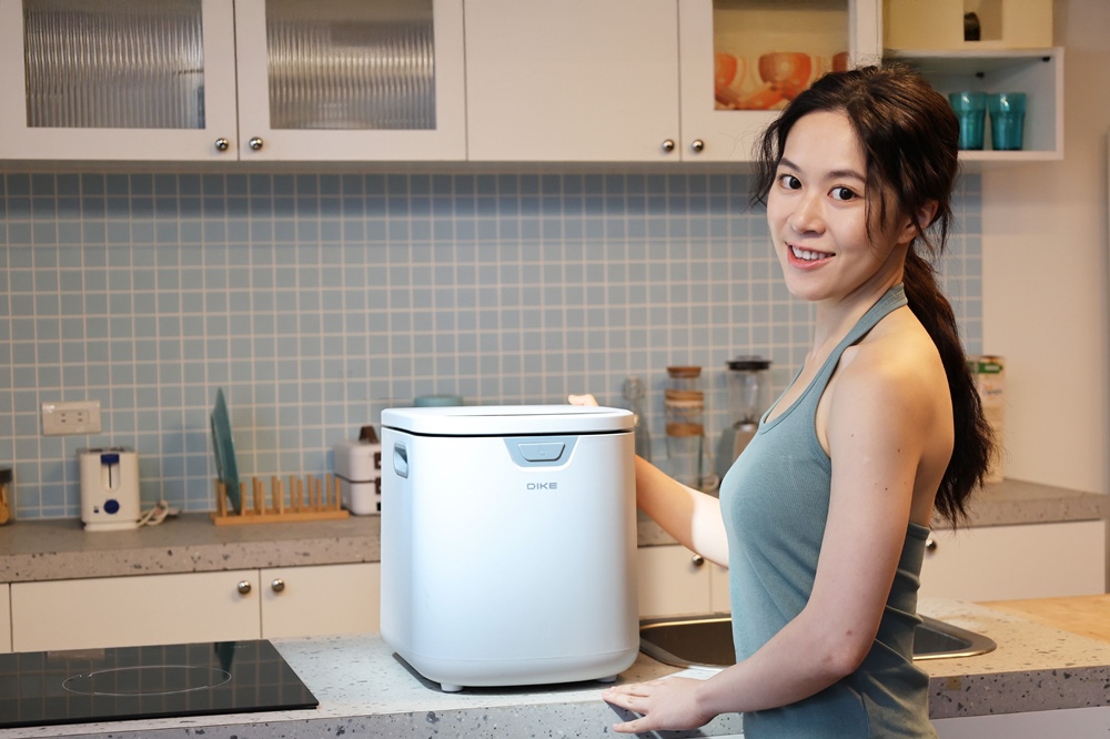 DIKE 推出 3.5L 淨味儲存智慧廚餘機， 72 小時儲存、自動烘乾研磨