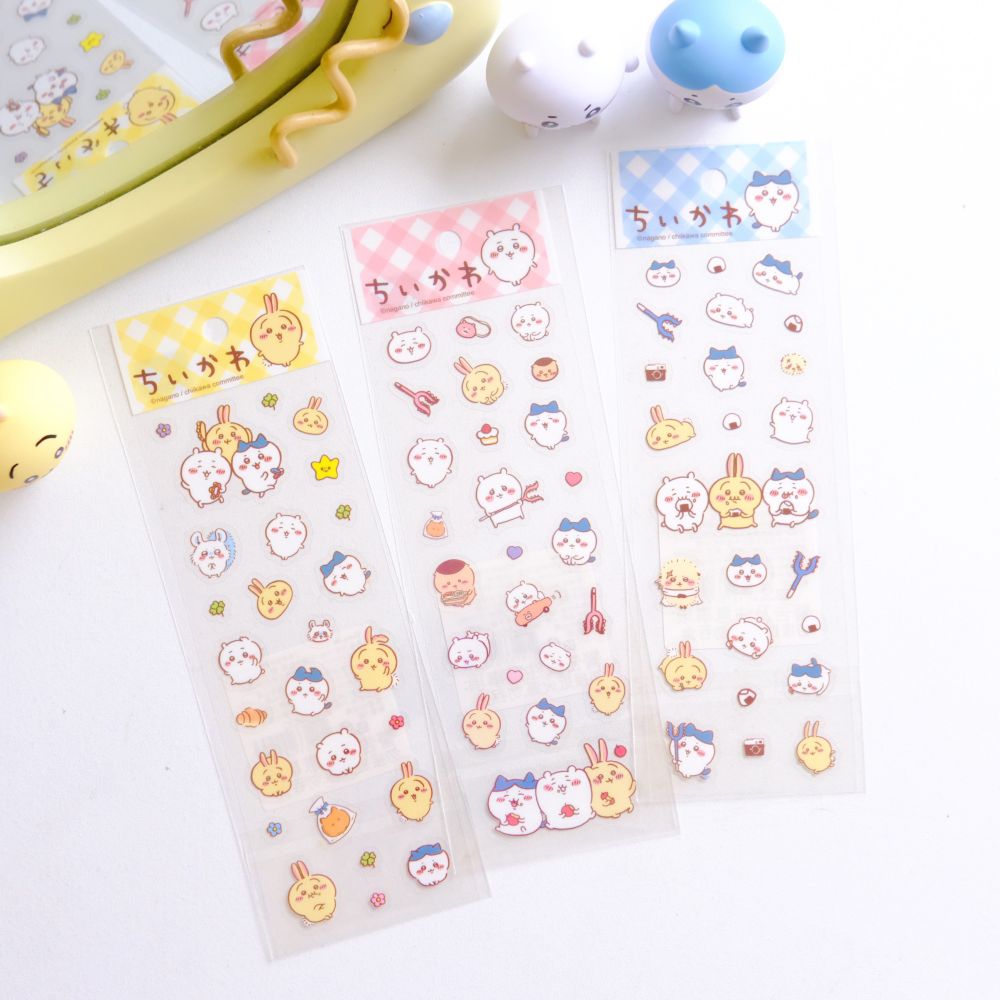 《吉伊卡哇》嗚哇哇嗚哇｜透明手帳貼紙 ちいかわ