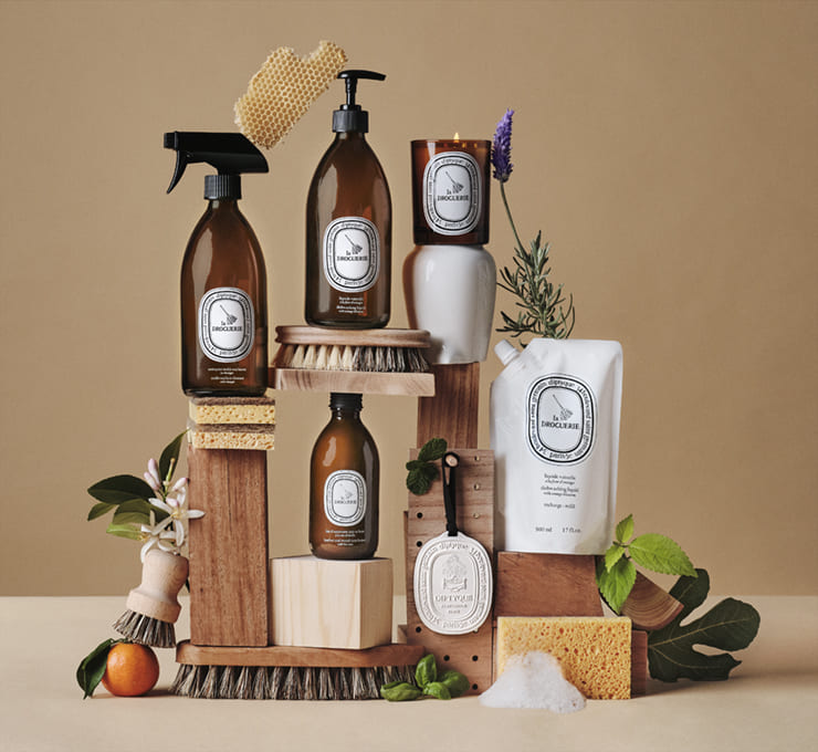 Diptyque產品居家清潔產品強調天然成分，永續環保包裝，是品牌未來主力單品