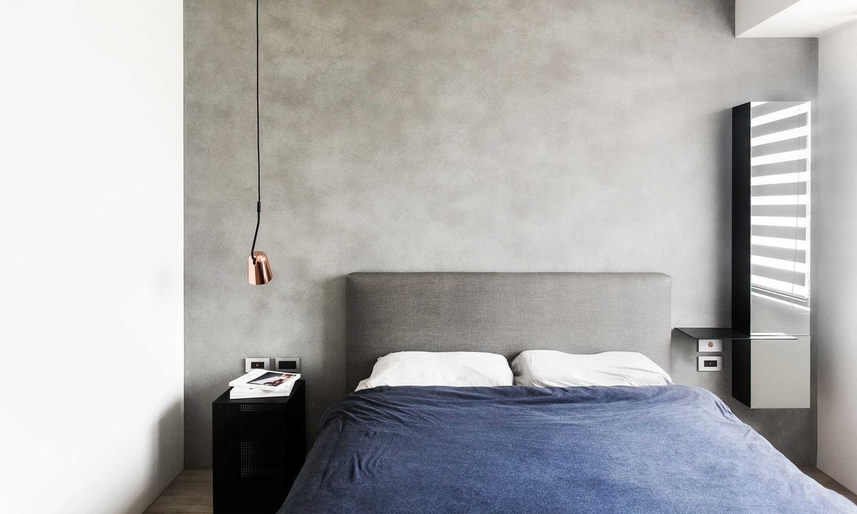 灰色；住宅；居家；室內設計