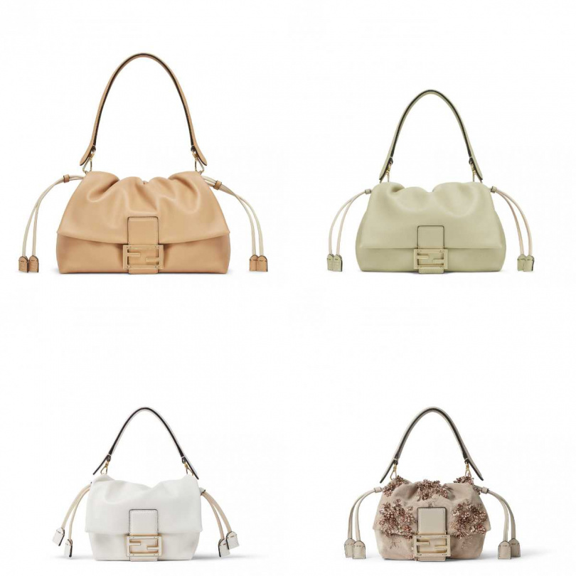 FENDI Mamma Baguette／86,000元~126,000元，皮革刺繡造型Mamma Baguette(小)／155,000元（圖／品牌提供）