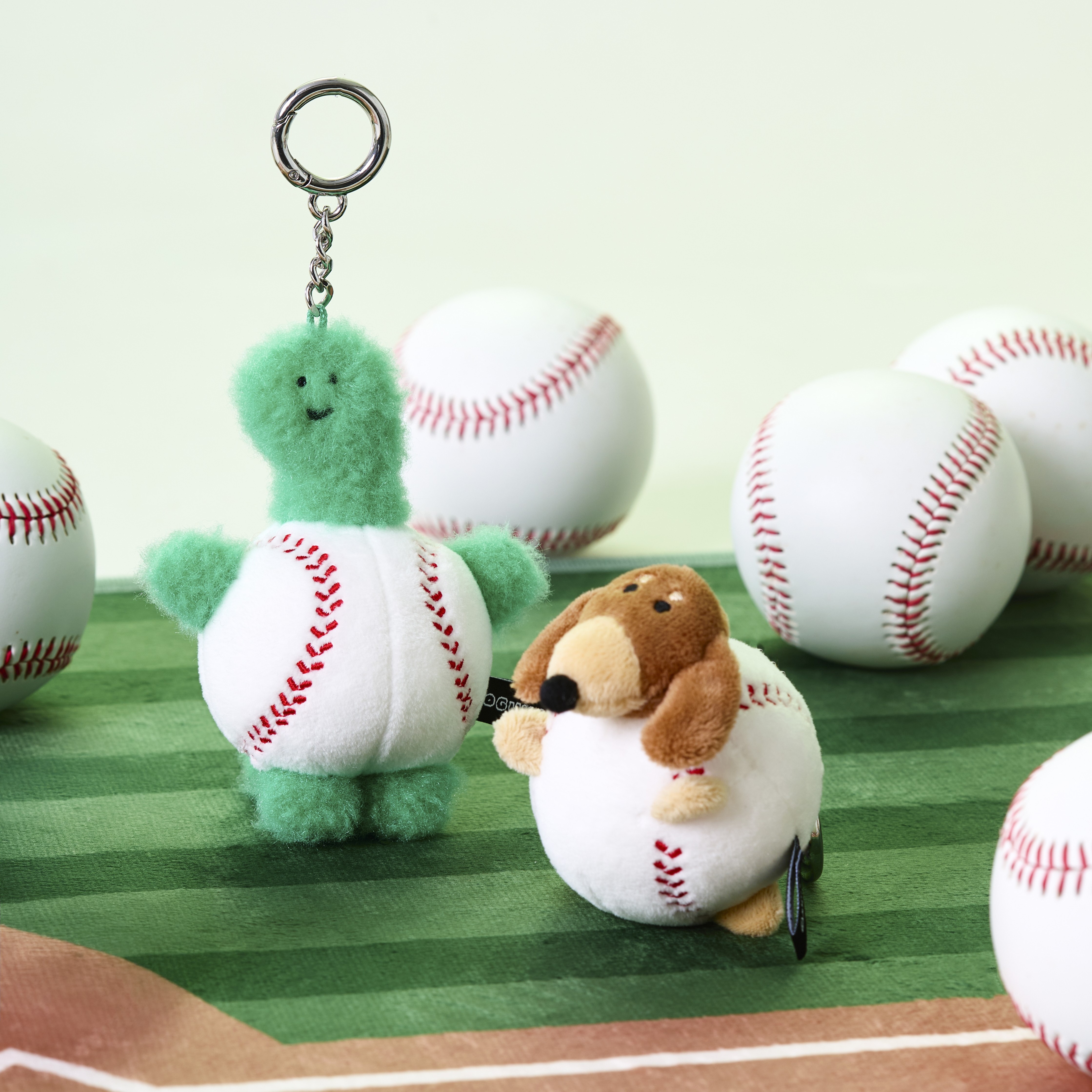 JOGUMAN BASEBALL 絨毛吊飾 (BRACHIO/WOODY)