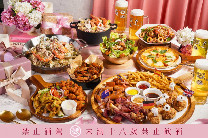 金色三麥母親節套餐。（4,890元+10％，圖／金色三麥提供）