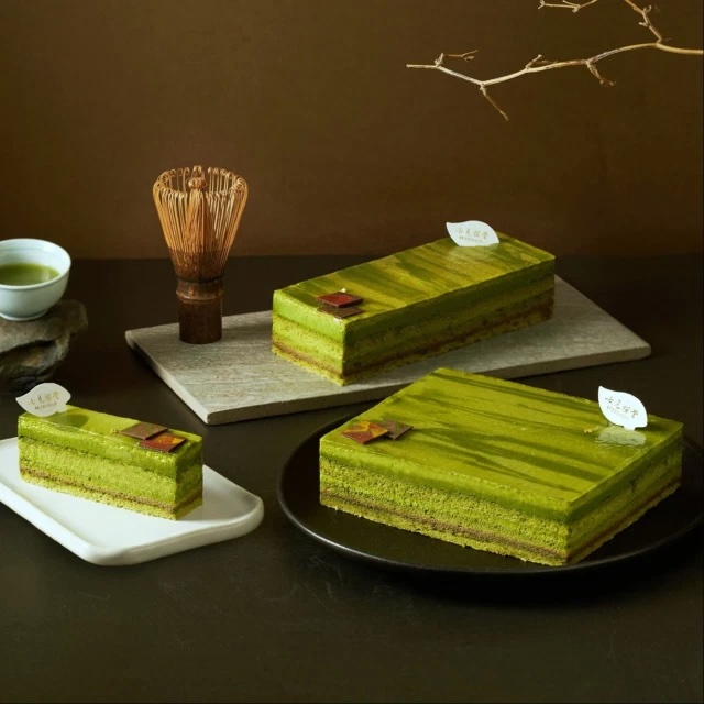 【七見櫻堂】八重茶宴－抹茶黑巧克力蛋糕お誕生日おめでとう