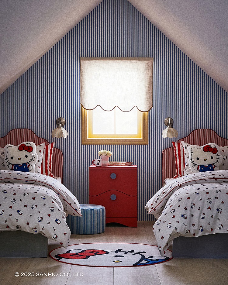 Hello Kitty迷準備尖叫！H&M再度攜手全球最具代表性的動畫角色 Hello Kitty，推出全新限量聯名系列，設計靈感來自1970 年代原版風格Kitty，從睡衣、托特包到家居小物，通通融入粉白色系與療癒圖案，打造少女感十足的秋冬日常。