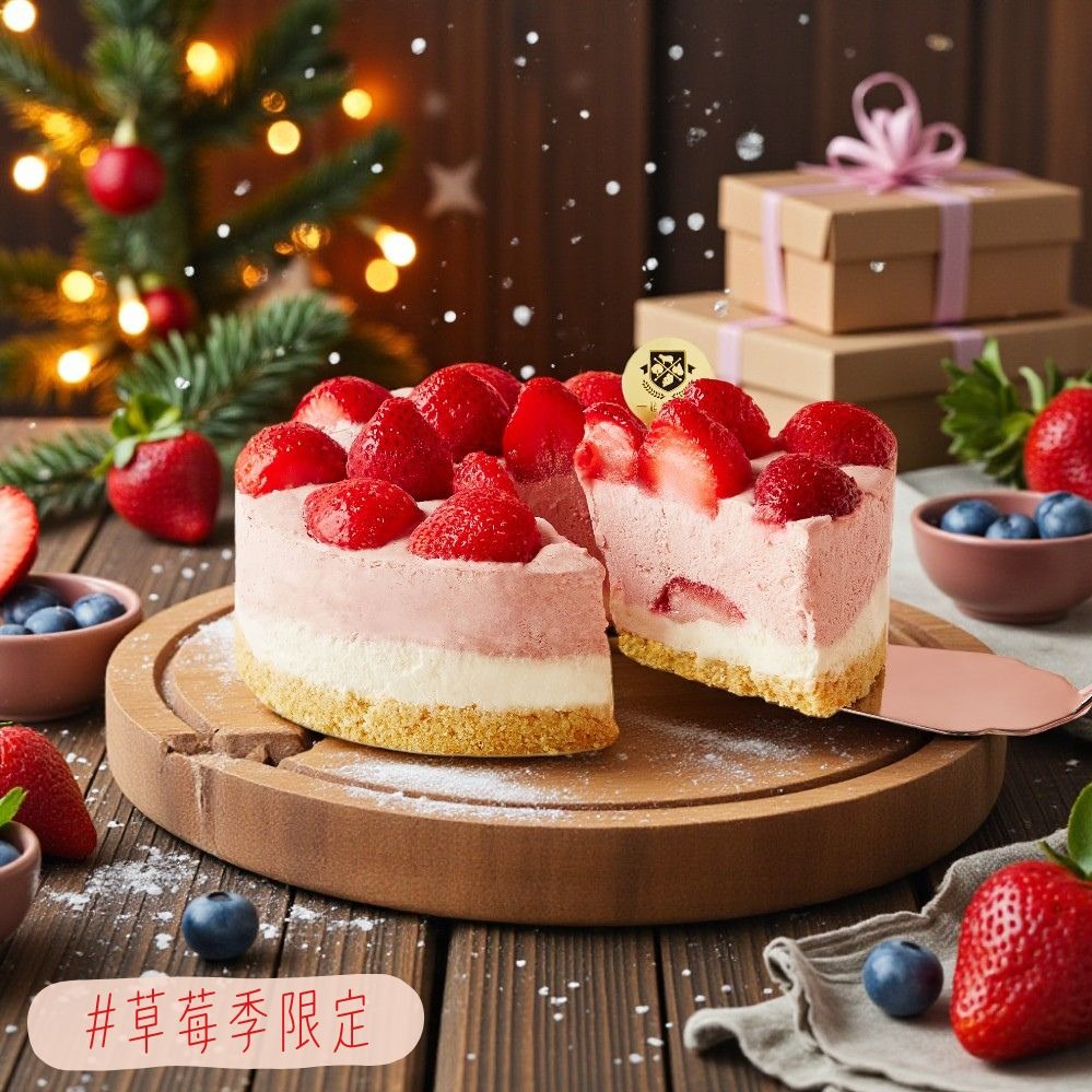 〔+12元多1件〕【起士公爵】草莓玻尿酸生乳酪蛋糕5吋