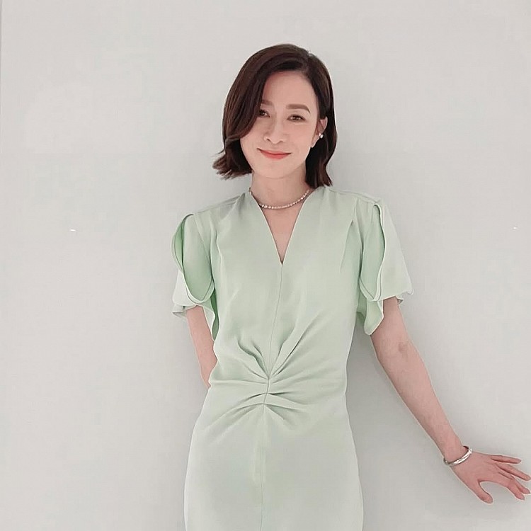 余詩曼減齡中長髮推薦5：翹翹頭