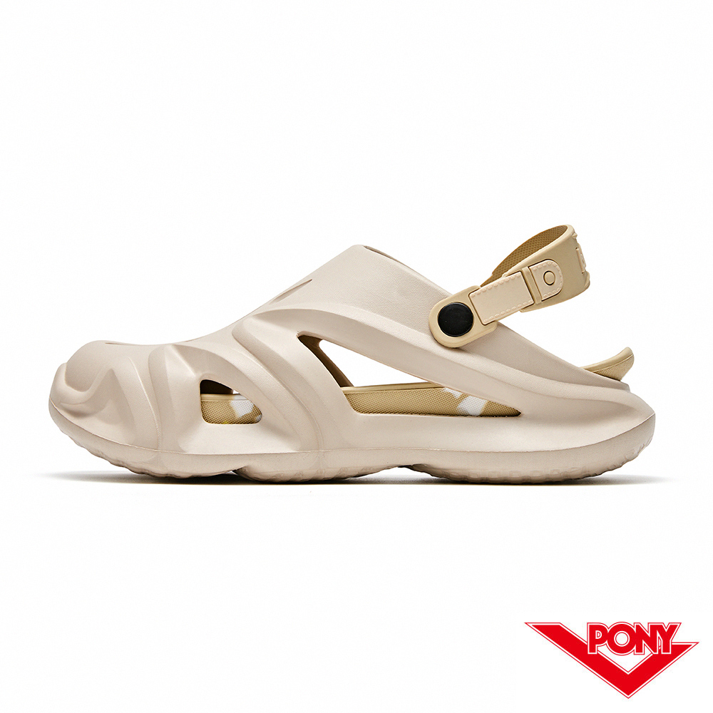 【PONY】NEMO 外出個性拖鞋 運動涼鞋 踩屎感 沙灘涼鞋 / 男 - 米 252M1NM01OW